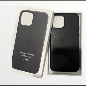 iPhone 12 | 12 Pro Leather Case with MagSafe - Black
